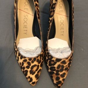 Sole Society Leopard pumps